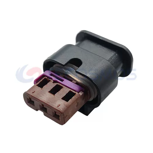 Waterproof 3-Pin Female Reverse Radar Plug Car Wire Harness with ABS Nylon Housing Copper Contact Material Model 1-1670917-1